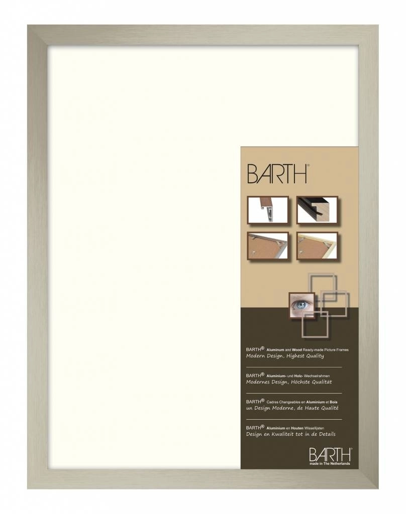 Geschuurd licht brons aluminium brede Barth wissellijst 1828 GLB