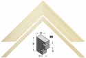Box frame Barth 3D 10 mm diepe lijst 810-777 blank hout