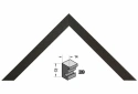 Zwart essen houten Barth wissellijst 209-711