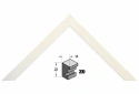 Wit populier houten Barth wissellijst 209-300