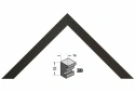 Maatwerk zwart essen houten Barth wissellijst 209-711