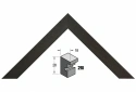 Maatwerk zwart essen houten Barth wissellijst 210-711