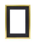 Premium Baklijst zwart/goud - inlijsten van opgespannen doek
