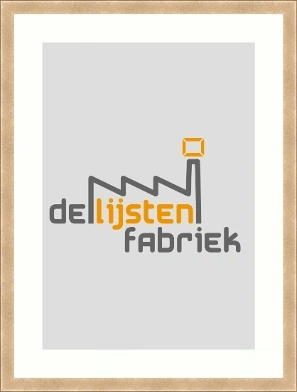 Geborsteld gouden Nielsen lijst