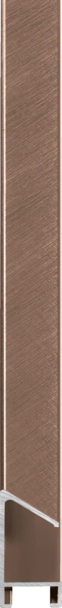 Geborsteld walnoot aluminium Nielsen lijst