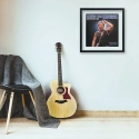 LP hoes lijst zwart met passe-partout
