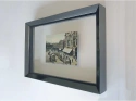Floating frame geborsteld walnoot