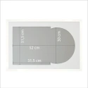 Barth LP lijst wit aluminium - Inclusief passe-partout