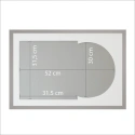 Barth LP zilver aluminium - Inclusief passe-partout
