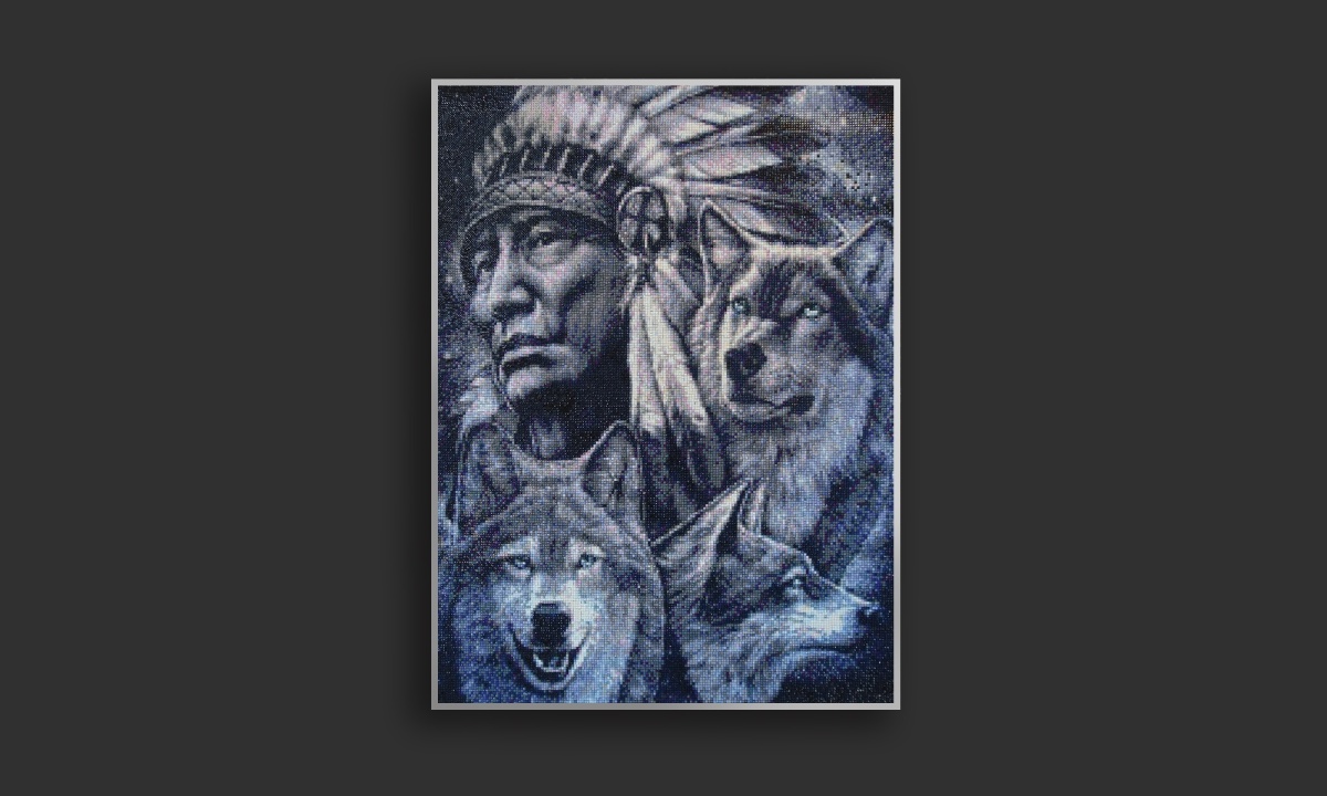Diamond painting zelf inlijsten