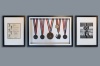 Historische medailles ingelijst