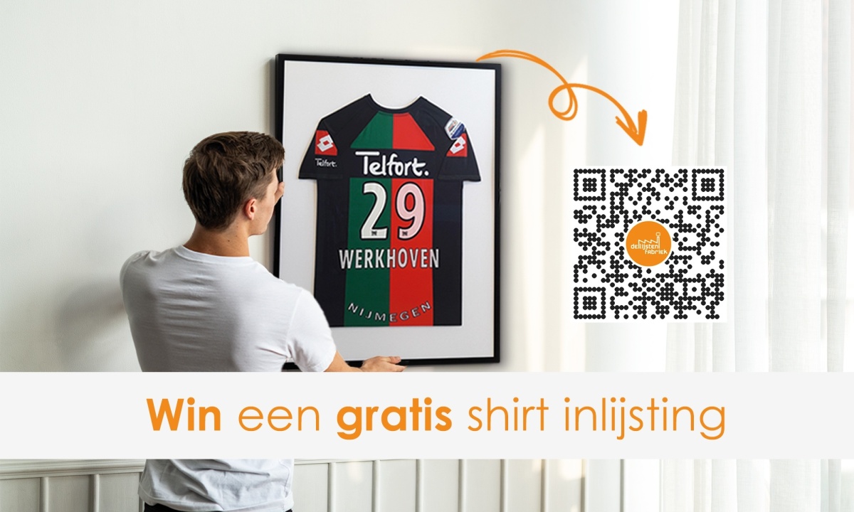 WIN - jouw shirt ingelijst