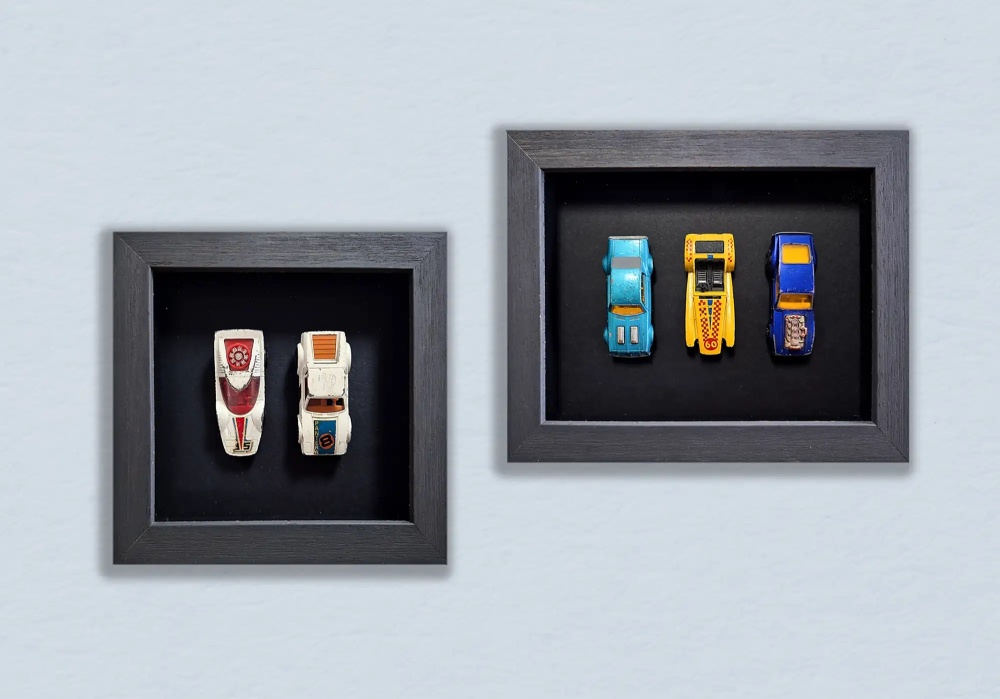Matchbox auto ingelijst