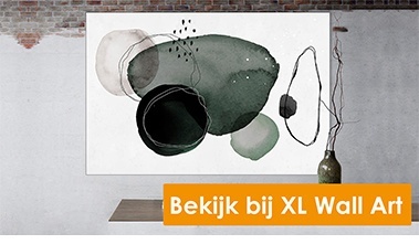 Print op textieldoek Abstract Art Frame
