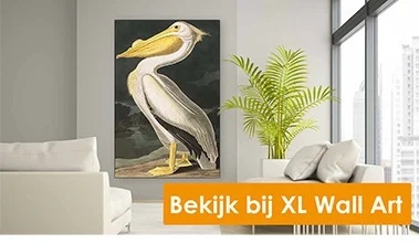 Pelican print op Textieldoek